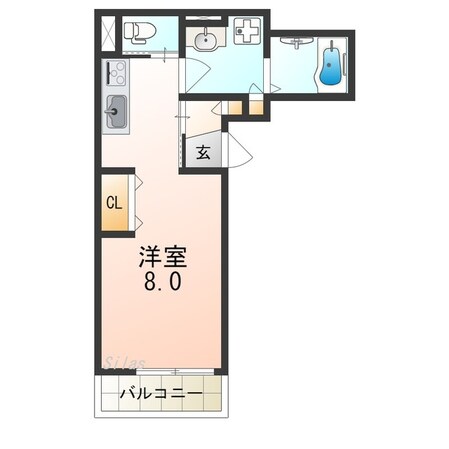 長瀬駅 徒歩15分 1階の物件間取画像